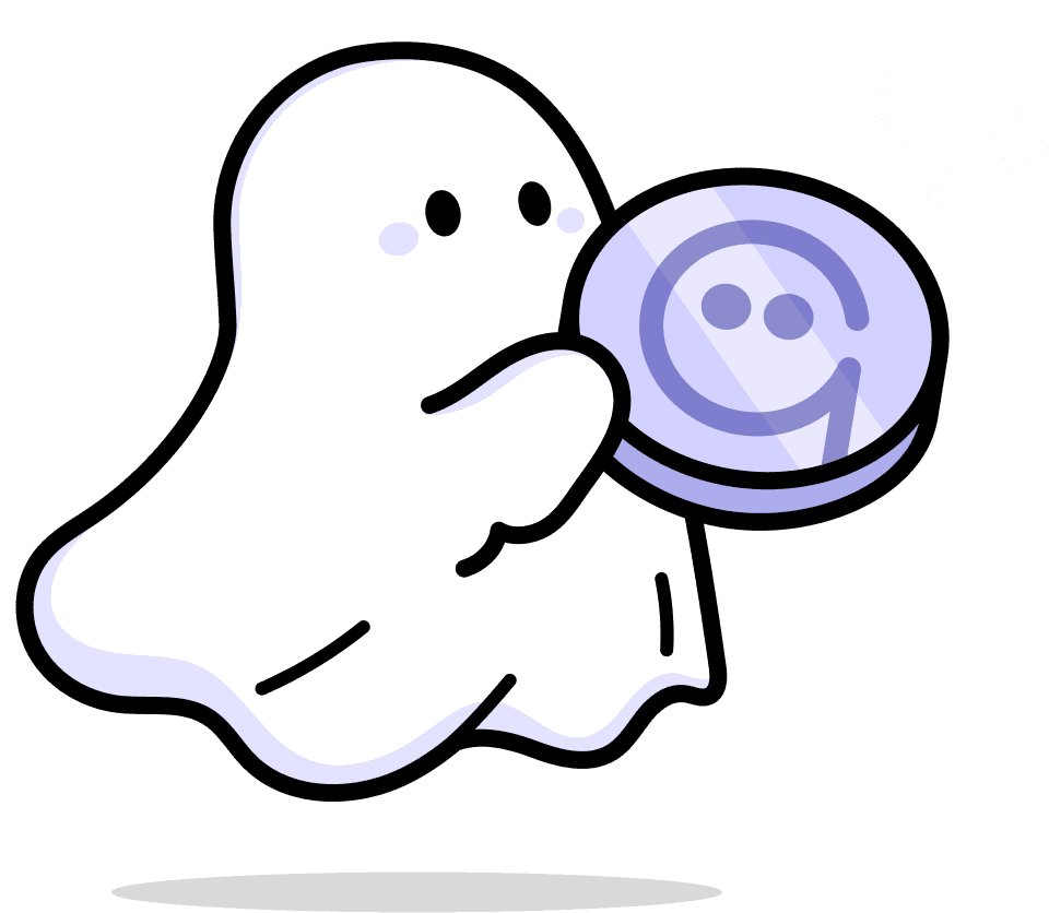 Ronnie holding a GHO token